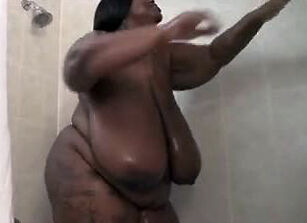 Black girls in the shower